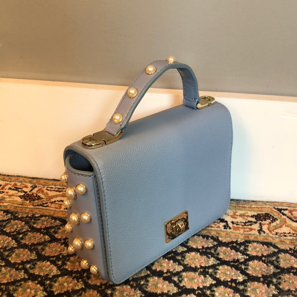 Kate Spade Pearl Baby Blue Mini Purse